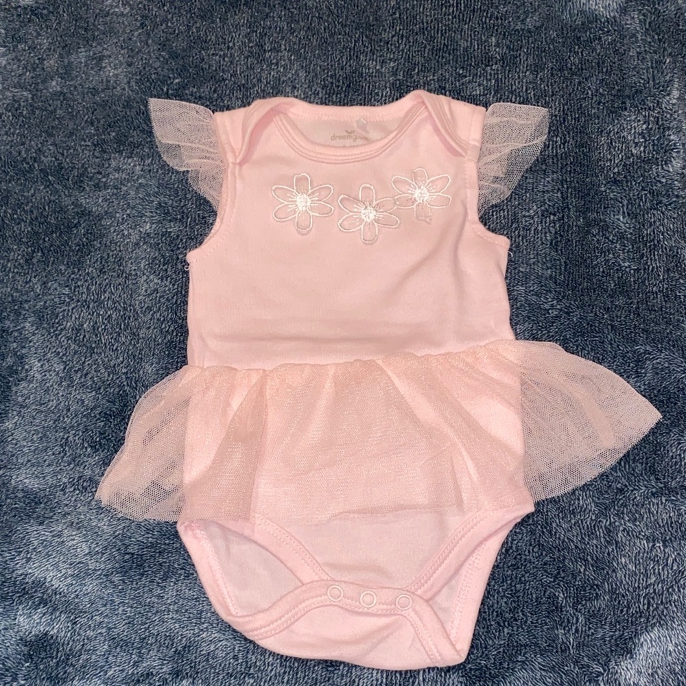 Charming Pink Floral Bodysuit for Kids